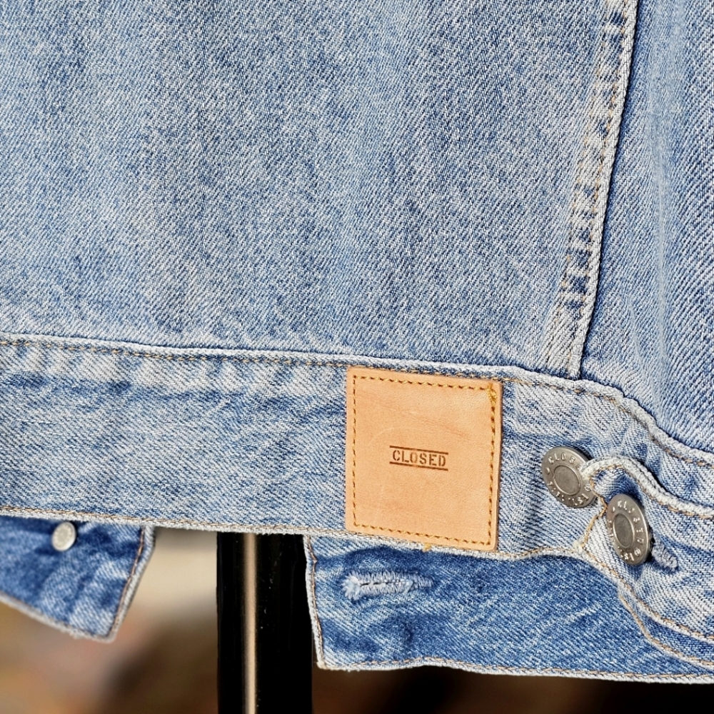 Closed Women's Denim Jacket Made In Italy XL - Picture 6 of 10